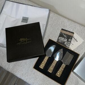 Michael Aram safari cheese knife set gold NIB from Neiman marcus